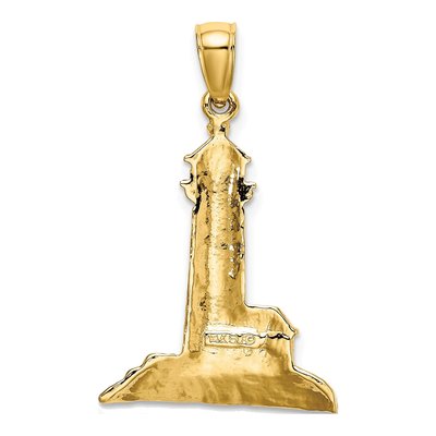 14K Yellow Gold Lighthouse Pendant – view 5