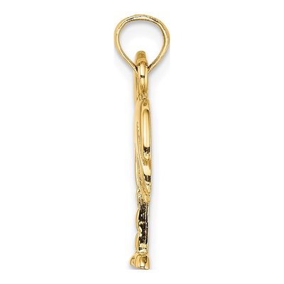 14K Yellow Gold Palm Tree Pendant – view 3