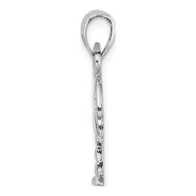 14K White Gold Palm Tree Charm – view 3