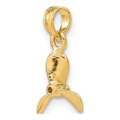 14K Yellow Gold Mini Propeller Pendant – view 6