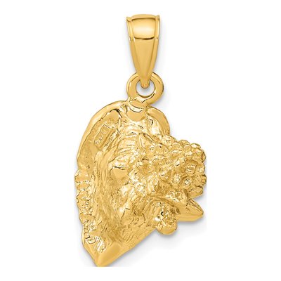 14K Yellow Gold 3-D Conch Shell Charm – view 5