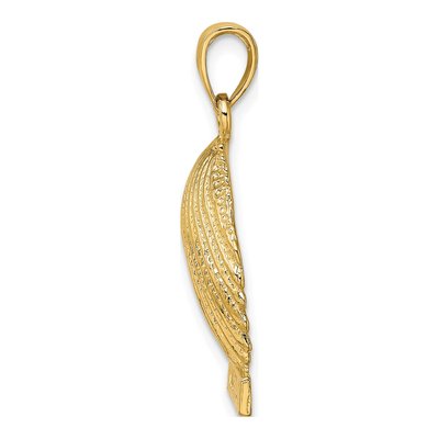 14K Yellow Gold Scallop Shell Pendant – view 3