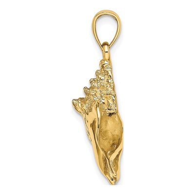 14K Yellow Gold Conch Shell Charm – view 3