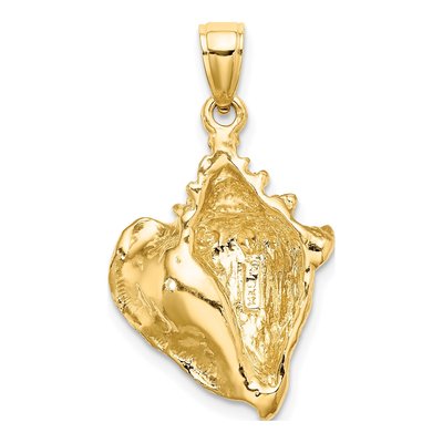 14K Yellow Gold Conch Shell Charm – view 5