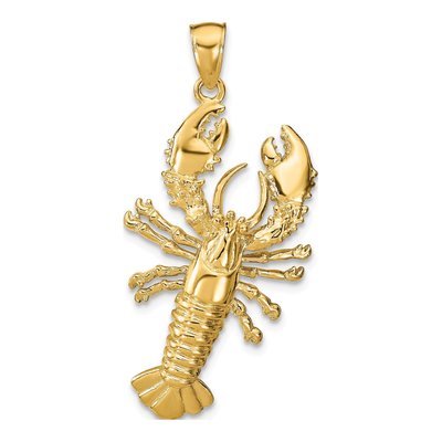 14K Yellow Gold Large Finding Pendant