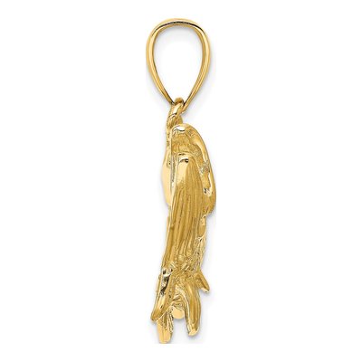 14K Yellow Gold Large Tarpon Fish Charm – view 3