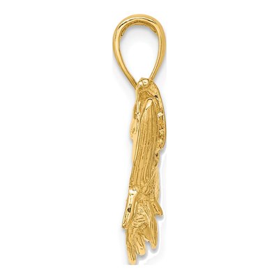 14K Yellow Gold Tarpon Fish Pendant – view 3