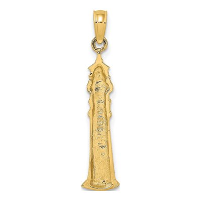 14K Yellow Gold Key West Lighthouse Charm – view 4