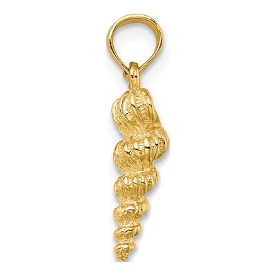 14K Yellow Gold Mini Wentletrap Shell Pendant – view 3