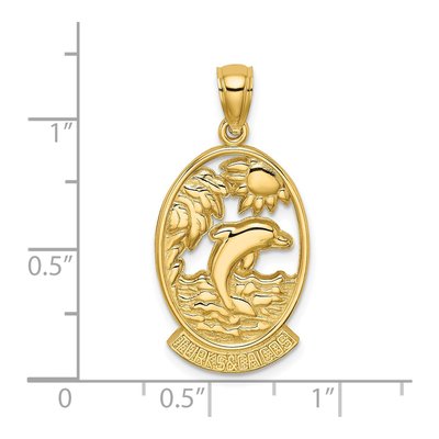 14K Yellow Gold Turks Caicos Dolphin Charm – view 4