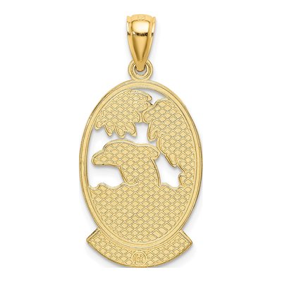 14K Yellow Gold Turks Caicos Dolphin Charm – view 5