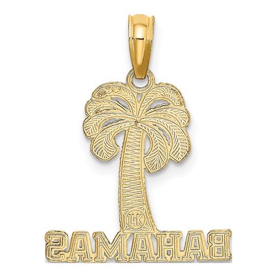 14K Yellow Gold Bahamas Palm Tree Charm – view 4