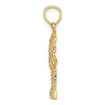 14K Yellow Gold Palm Tree Pendant – view 3