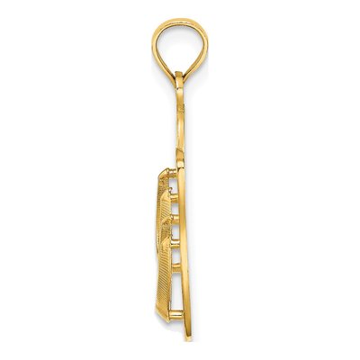 14K Yellow Gold Key West Flip Flop Charm – view 3