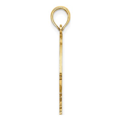 14K Yellow Gold Cut-Out Angelfish Pendant – view 3