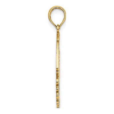 14K Yellow Gold Angelfish Pendant – view 3
