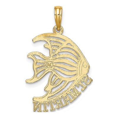 14K Yellow Gold St Martin Angelfish Charm – view 5