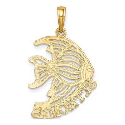 14K Yellow Gold Angelfish Charm – view 5