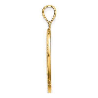 14K Yellow Gold Aruba Dolphin Sunset Frame Charm – view 3