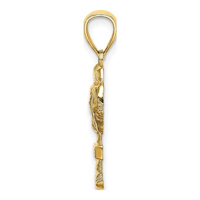 14K Yellow Gold Aruba Palm Tree Pendant – view 3