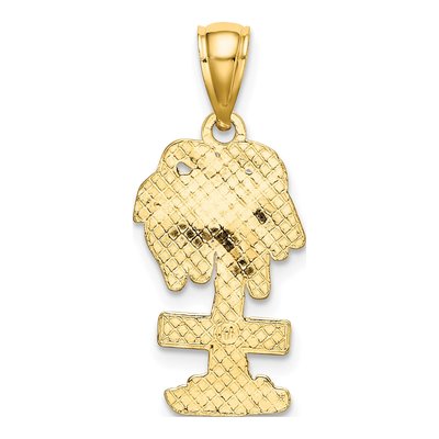 14K Yellow Gold Aruba Palm Tree Pendant – view 5