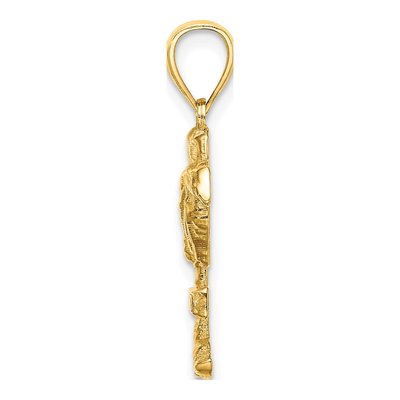 14K Yellow Gold Curacao Palm Tree Charm – view 3