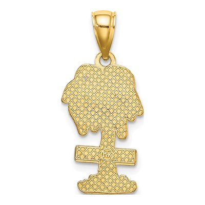 14K Yellow Gold Curacao Palm Tree Charm – view 5