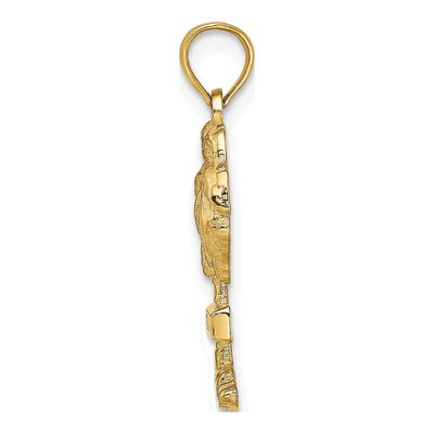 14K Yellow Gold St Martin Palm Tree Charm – view 3