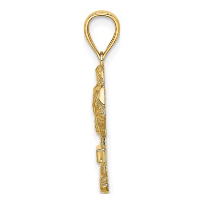 14K Yellow Gold St Thomas Palm Tree Charm – view 3