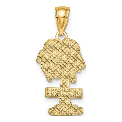 14K Yellow Gold St Thomas Palm Tree Charm – view 5