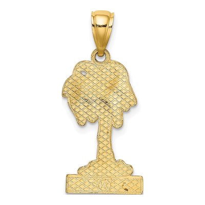 14K Yellow Gold Barbados Palm Tree Charm – view 5