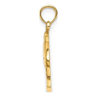 14K Yellow Gold Dolphin Pendant – view 3