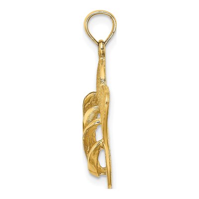 14K Yellow Gold Sanibel Island Flip-Flop Charm – view 3