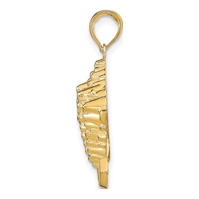 14K Yellow Gold Conch Shell Pendant – view 3