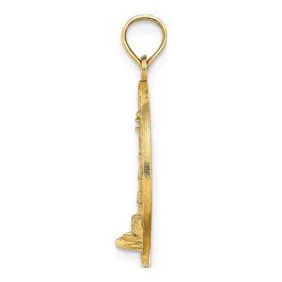 14K Yellow Gold Cape Cod Lighthouse Pendant – view 3