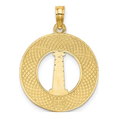14K Yellow Gold Cape Cod Lighthouse Pendant – view 5