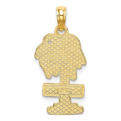 14K Yellow Gold San Diego Palm Tree Charm – view 5