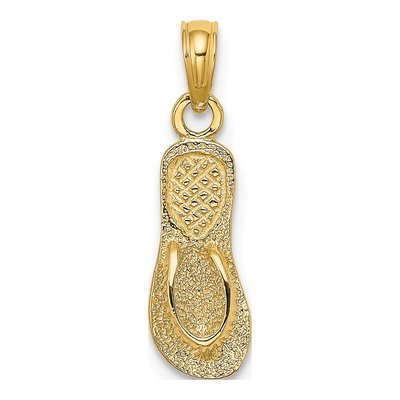 14K Yellow Gold Flip-Flop Charm