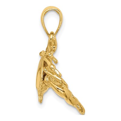 14K Yellow Gold Crab Charm – view 3