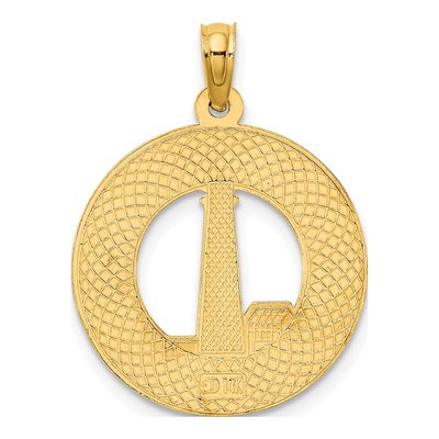 14K Yellow Gold Cape May Lighthouse Pendant – view 5