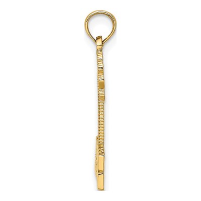 14K Yellow Gold Palm Tree Charm – view 3