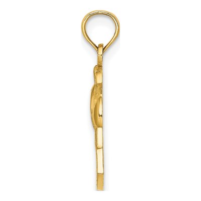 14K Yellow Gold Dolphin Charm – view 3