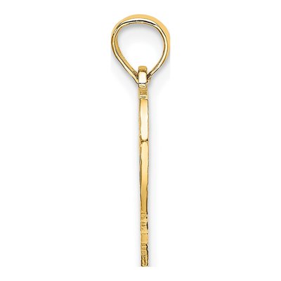 14K Yellow Gold Heart Pendant – view 3