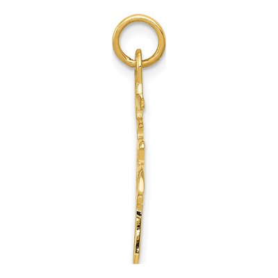 14K Yellow Gold Chinese Long Life Pendant – view 3