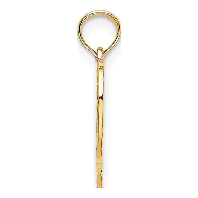 14K Yellow Gold Heart Pendant – view 3