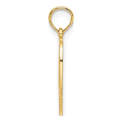 14K Yellow Gold Heart Charm – view 3