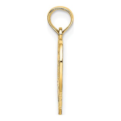 14K Yellow Gold Heart ' Charm – view 3