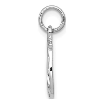 14K White Gold Horseshoe Pendant – view 3