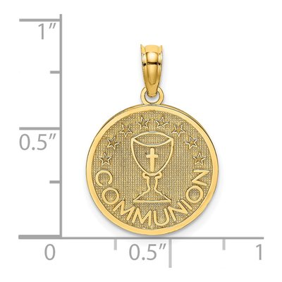 14K Yellow Gold Communion Cup Pendant – view 4