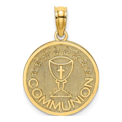 14K Yellow Gold Communion Cup Pendant